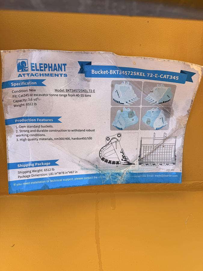 78" Excavator Skeleton Bucket With Teeth