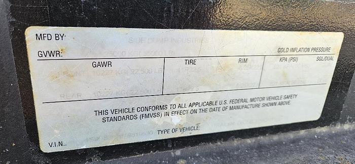 Used 2007 Side Dump Industries Trailer