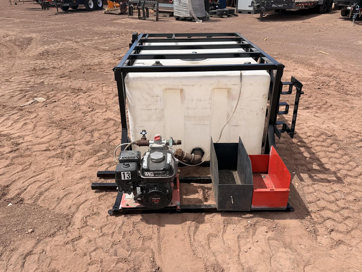 Used Water Tank Skid With Pump