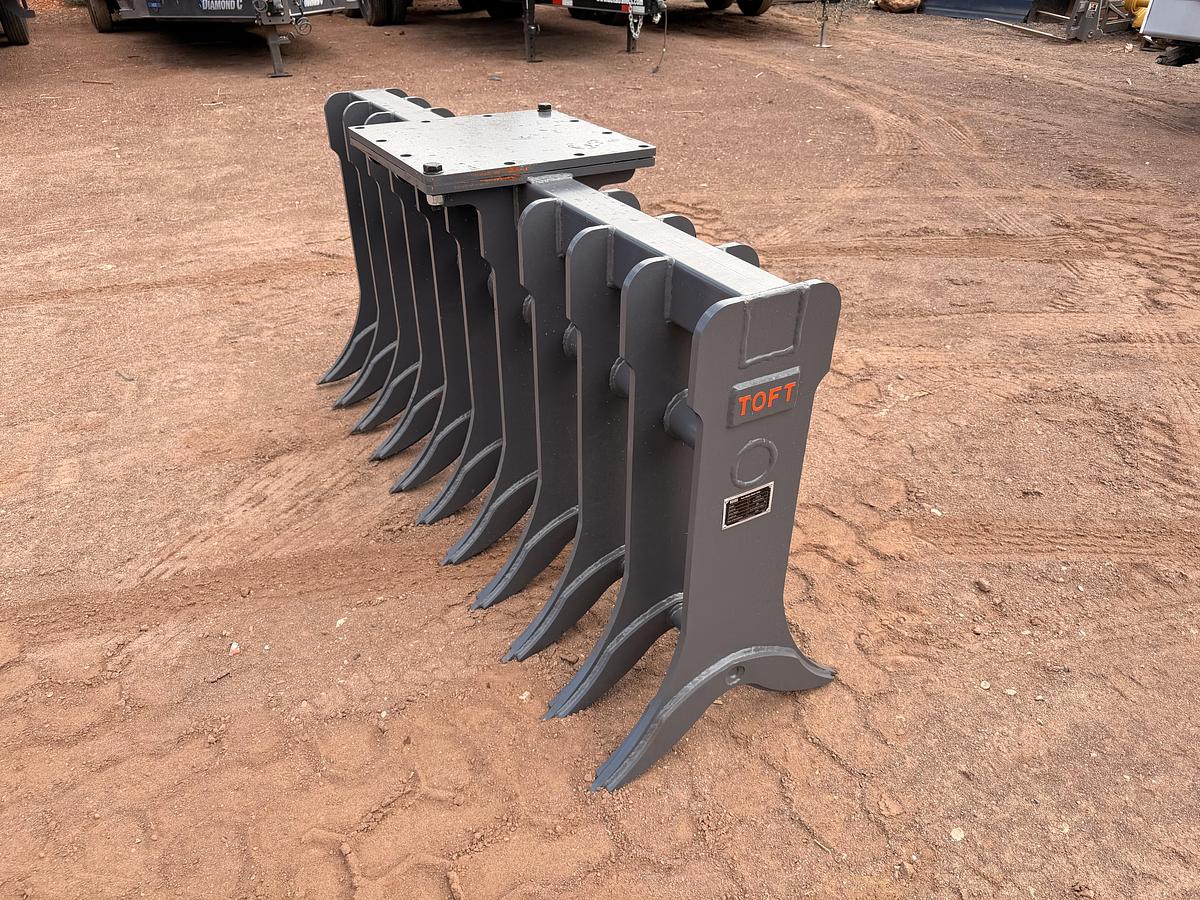 72" Excavator Root Rake