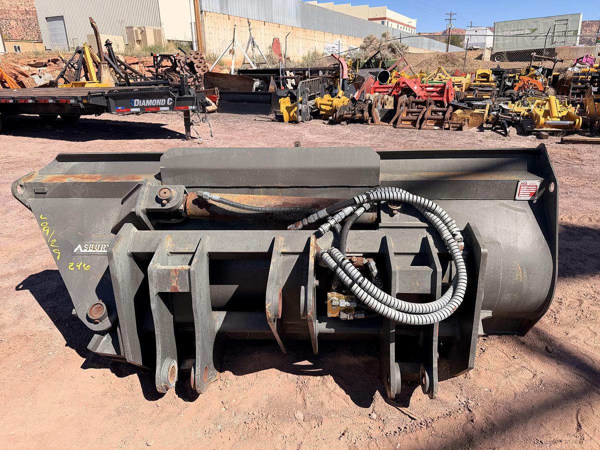 Used 9ft Loader Side Dump Bucket
