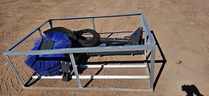 Used Skid Steer Feed Bunk Sweeper Attachment