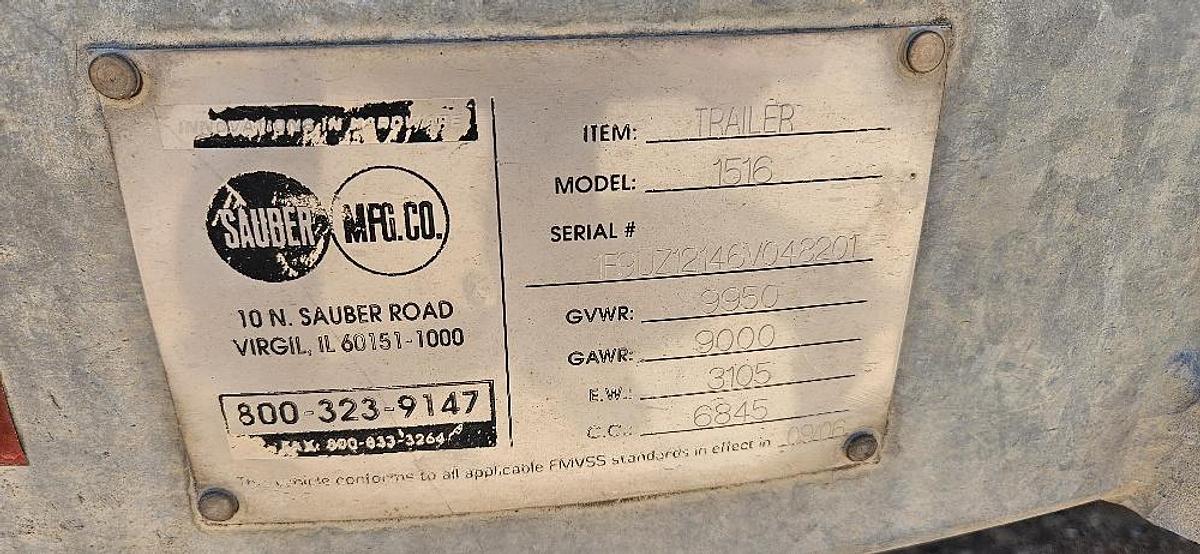 Used 2006 Suber Hidrolic Reel Trailer