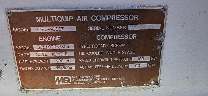 Used Portable Air Compressor