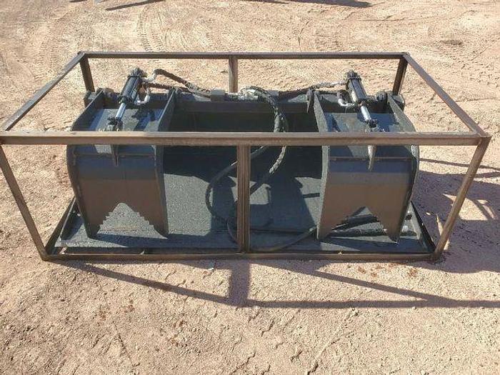 72" Wide Skid Steer Grapple Bucket