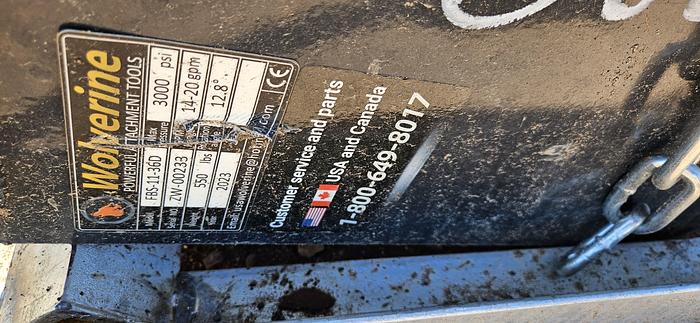 Used Skid Steer Feed Bunk Sweeper Attachment