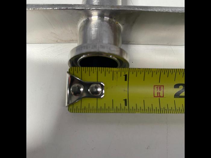Used Stainless Steel CIP 2" Spray Ball w/ 11" Rod & 1/2" Sanitary Fitting for Tank