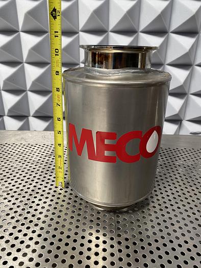 Used Stainless Steel 11" L x 4" Sanitary Fitting Tank w/ 9" Coiled Immersion Element
