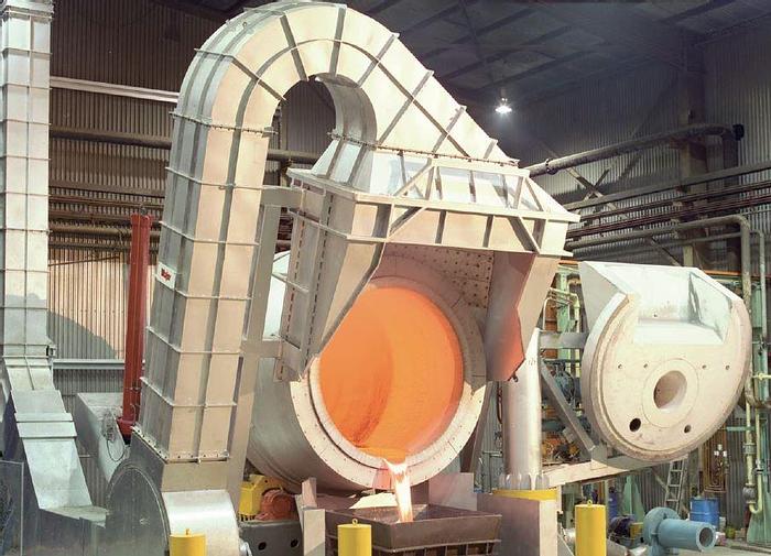 Used Major Aluminum Tilting Rotary Melting Furnace: MC-403