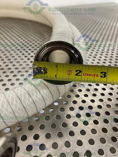 Used Sani Tech  STHT-WR-1000 120" Silicone Hose w/ 1 1/2" Sanitary Fitting