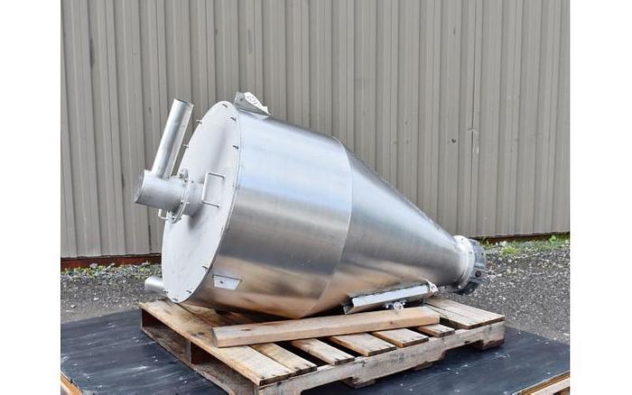 Used USED 110 GALLON TANK (HOPPER/CYCLONE), STAINLESS STEEL