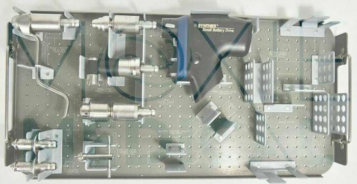Used Synthes Small Battery Drive Set 532.010, Orthopedic Drill Attachments and Battery