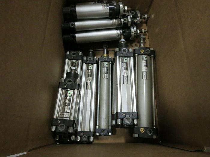 Used Pneumax/Nopak/Festo/Parker, Air Cylinders, See List For Part #s, 1 Lot Of 30 Pcs