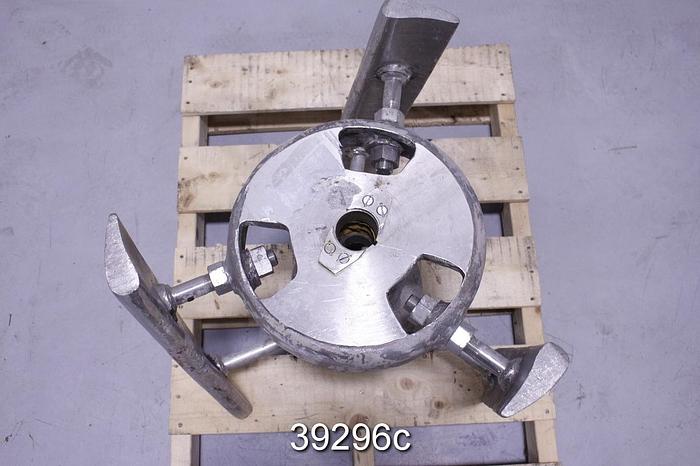Used Black Clawson 24P Pressure Screen 3 Blade Rotor #39296