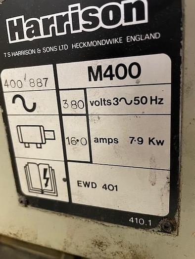 Used USED LATHE MANUF. HARRISON, MODEL M 400