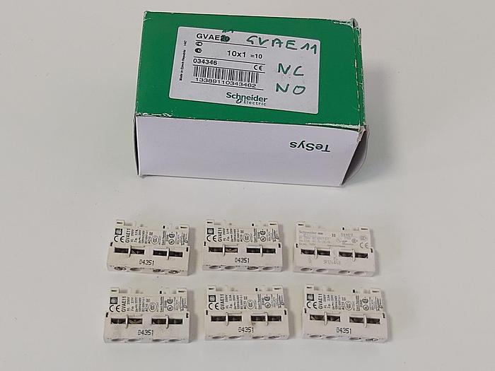 Gebraucht 18 Stück Hilfskontakte, 1S +1Ö, GVAE11, Tesys gebraucht