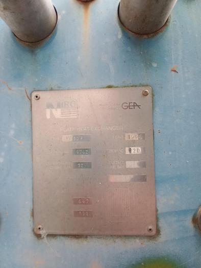 Used 1995 GEA NIRO VT10F PLATE HEAT EXCHANGER