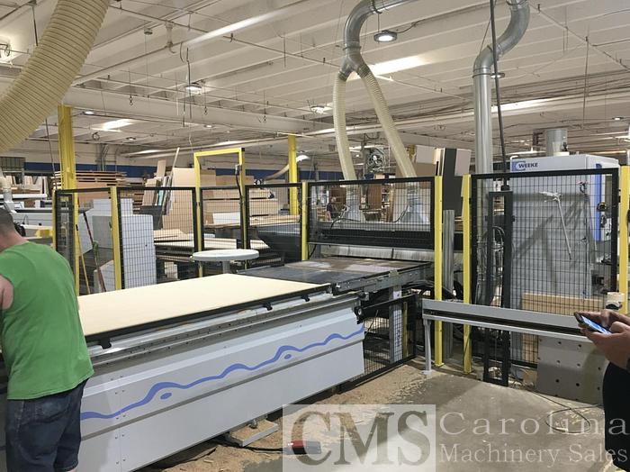 Used Weeke Vantech 480 with Infeed & Outfeed System