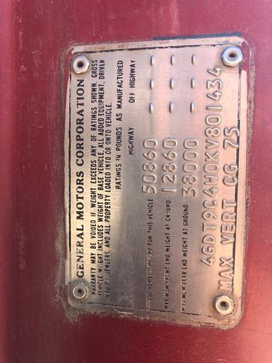 Used 1989 Chev rolloff truck HB18238