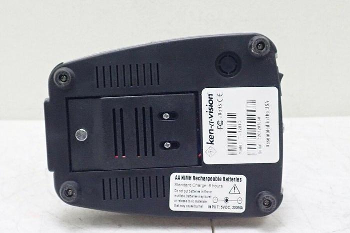 Used Ken A Vision Model T-1201C Monocular Microscope w/ 3 Objectives 4x, 10x, 40x