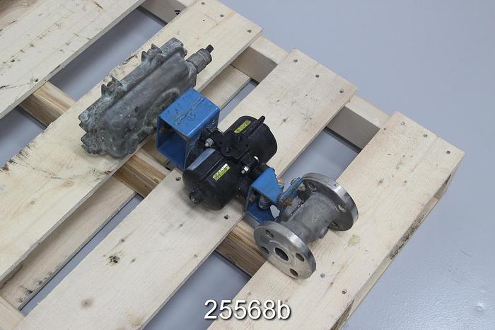 Used Neles Jamesbury 1" Air Operated Ball Valve, 5150313600TT #25568