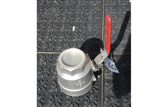 D'occasion USED BALL VALVE, SIZE: 3", CAST STAINLESS STEEL