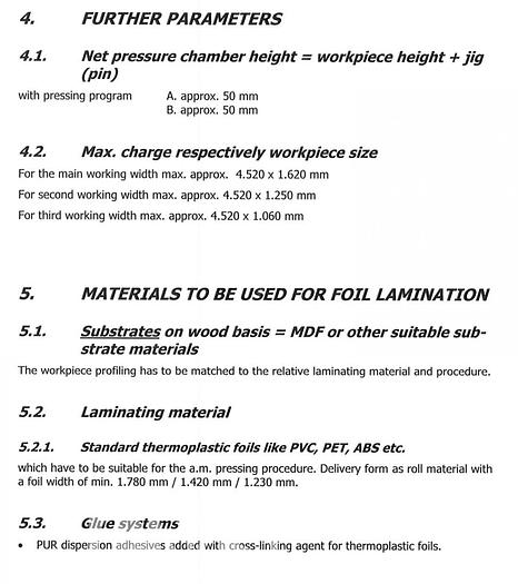 Used Wemhoner Variopress