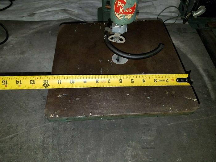 Used Power King HEAVY DUTY Jig Saw Model 4010 Needs a drive motor MADE IN USA