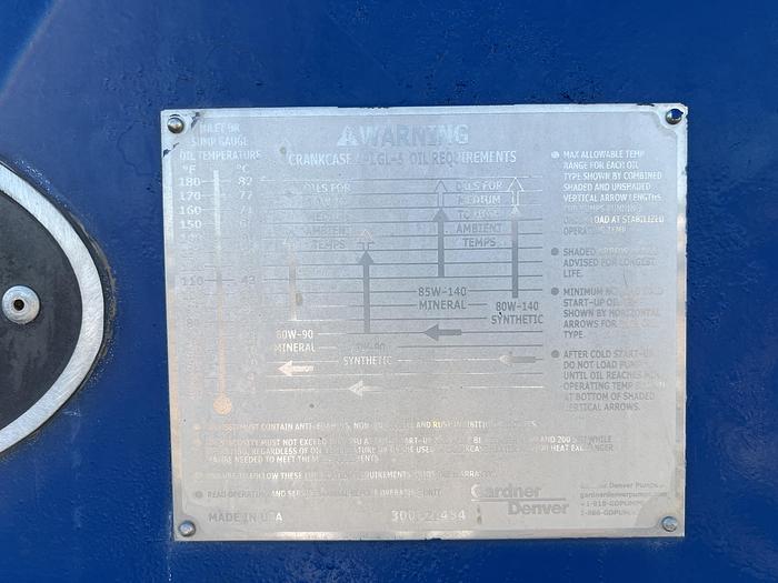 Used Gardner Denver 2250T Triplex Frac Pump