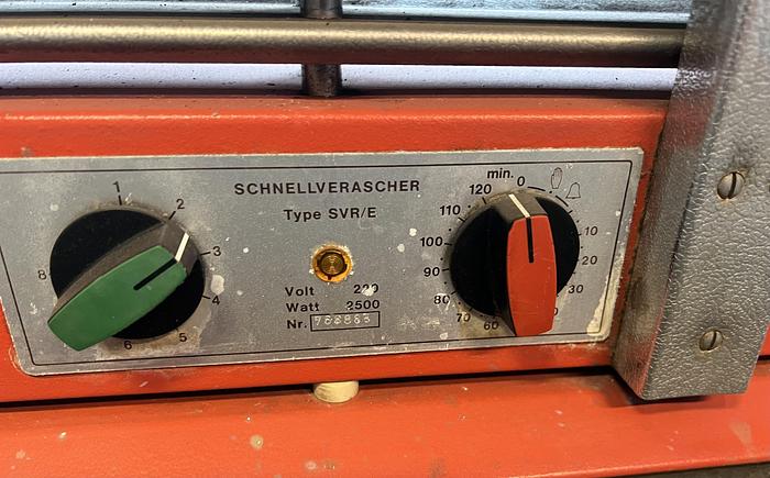 Used SCHNELLVERASCHER, type SVR/E, 220 V, 2500 W,