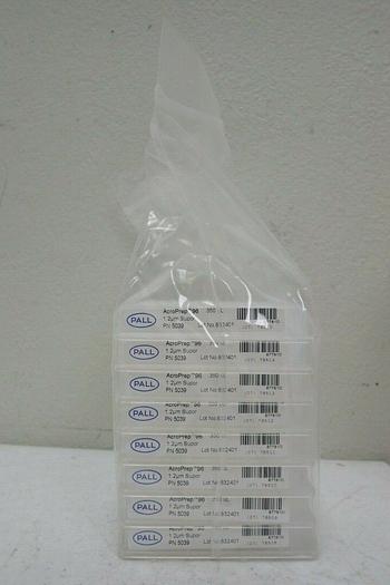 Used Pall 5039 AcroPrep 96 Multi-Well 1.2um Supor NTRL 350 μL Filter Plates, 8/Pack