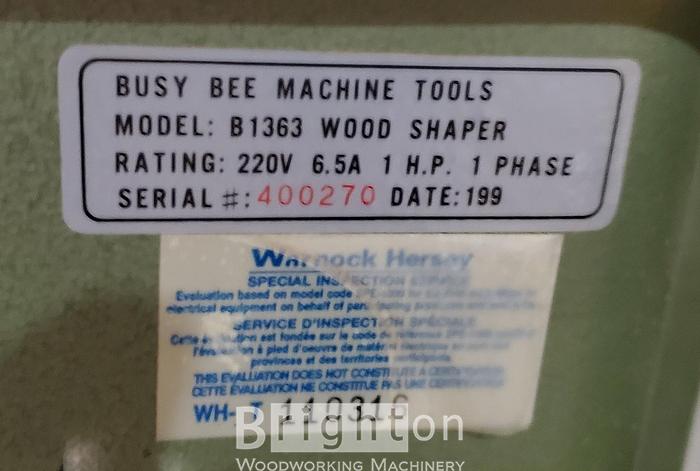 Used 1996 Craftex B1363 Shaper