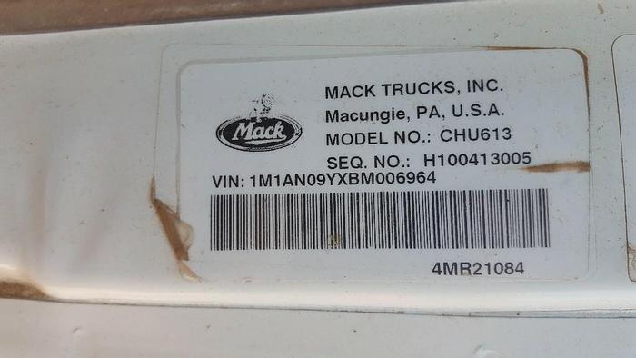 Used 2011 Mack CHU613 MP8