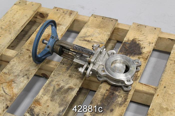 Used Dezurik 3" Hand Operated Knife Gate Valve #42881