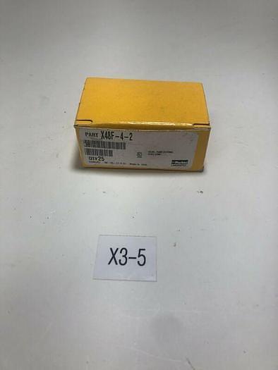 Parker 48F-4-2, X48F-4-2 Brass Male Connector 45 Degree Flare Fitting Pack of 25