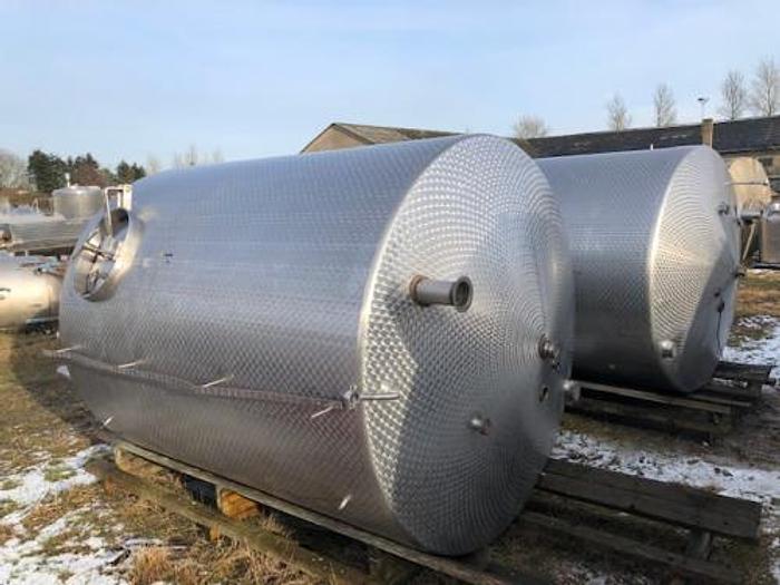 Used 6500 liters rustfrie tanke