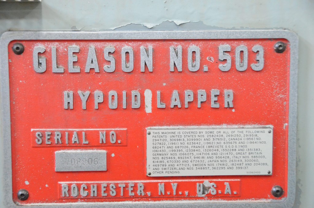 Usado GLEASON 503 Lapeadora de engranajes #7082