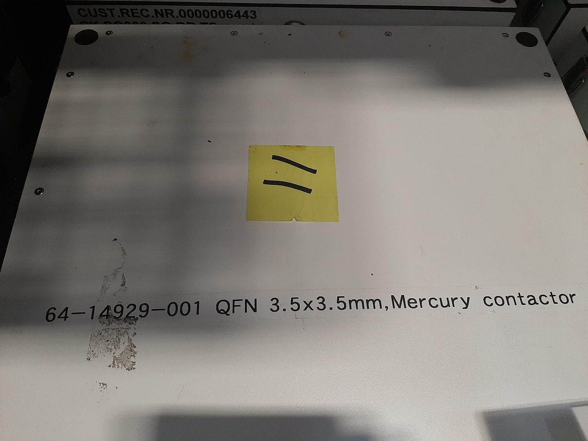 Used Multitest MT9928 QFN 3.5 x 3.5 Handler Kit