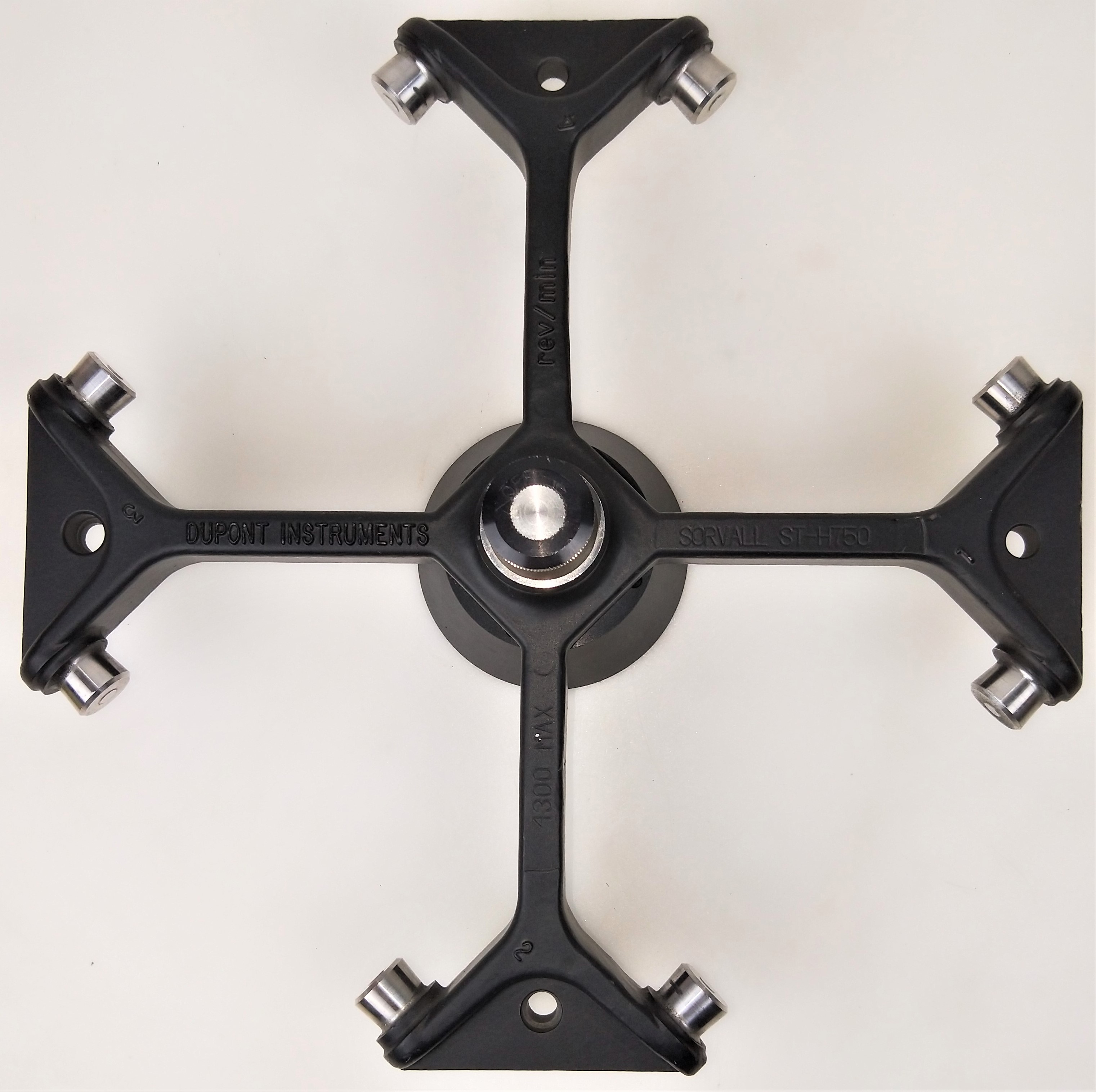 Used Sorvall ST-H750 Swing-Out Rotor with 11788 Buckets and Inserts - 4 x 750mL