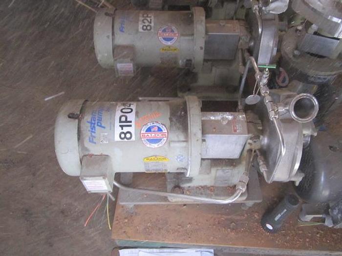 Used Pump, Centrif., 7.5 HP, Fristam, 2-1/2" x 2", Sani, (2) A #S737112