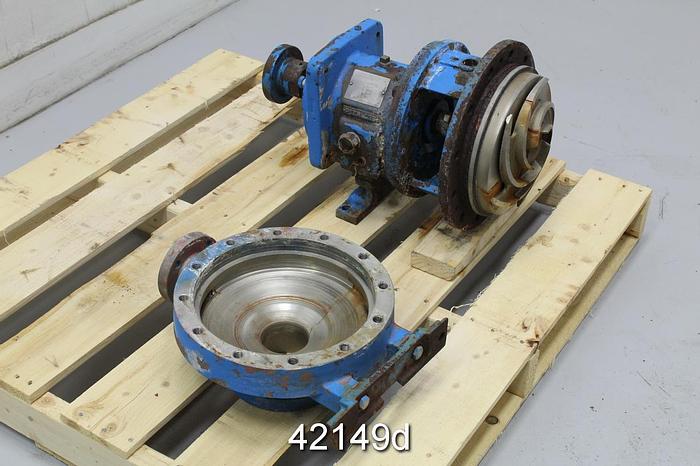Used Goulds 3196 1.5x3x10 Pump, Stainless Steel Casing #42149