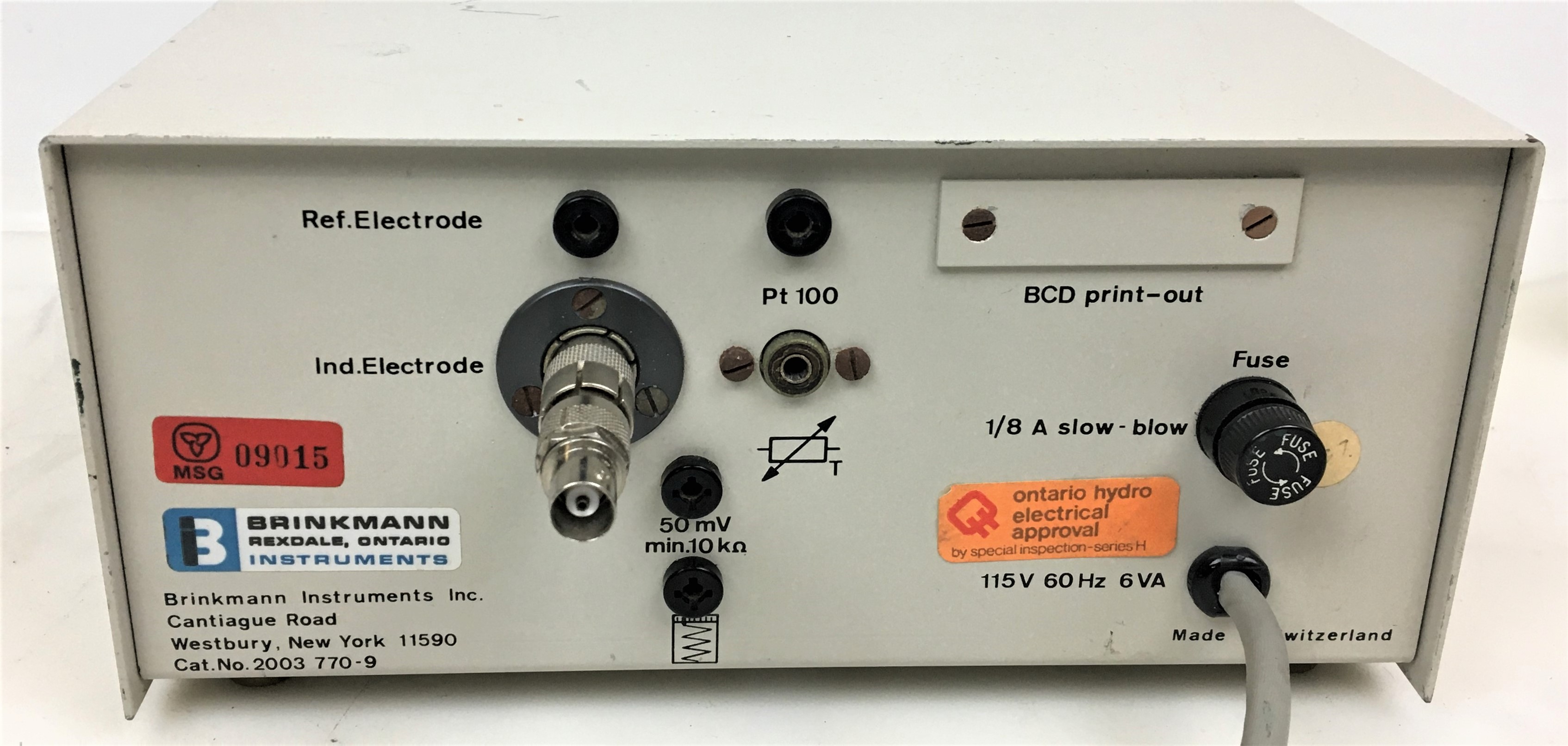 Used Metrohm / Brinkmann PH-103 pH/mV Meter for Titration