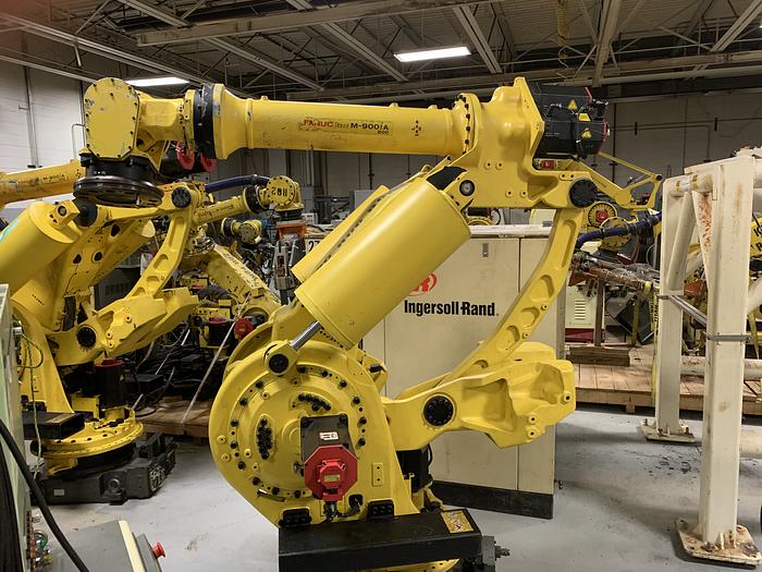Used FANUC M900iA/600 6 AXIS CNC ROBOT WITH R30iA CONTROLLER