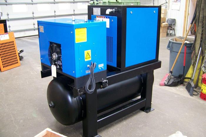 Air-Max 15hp. (NEW) Industrial Rotary Screw Compressor W/dryer/filters/120 tank