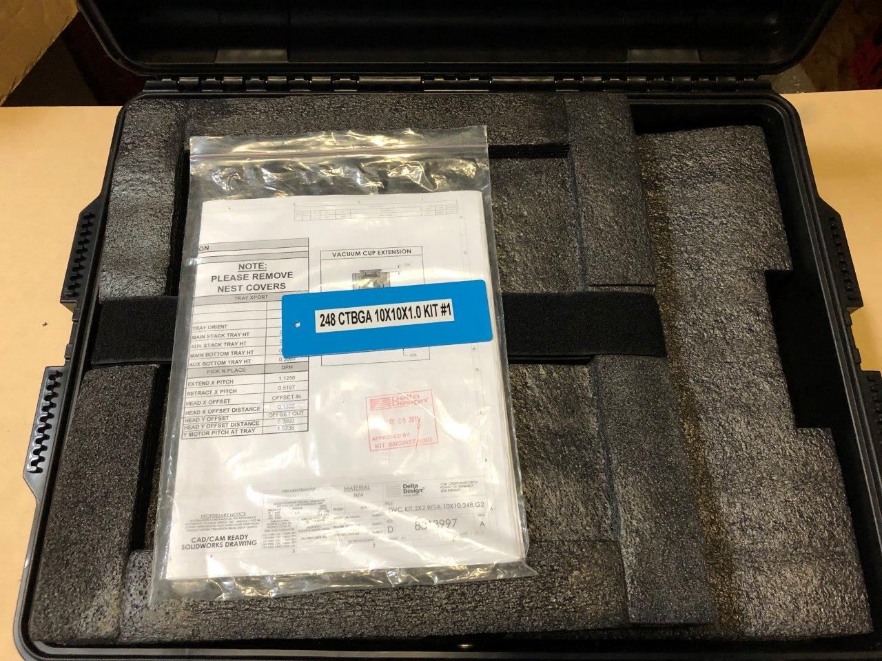 Used Delta Edge DE8000 Q-FPH - 248 CTBGA - 10x10x1.10 Test Handler Change Kit