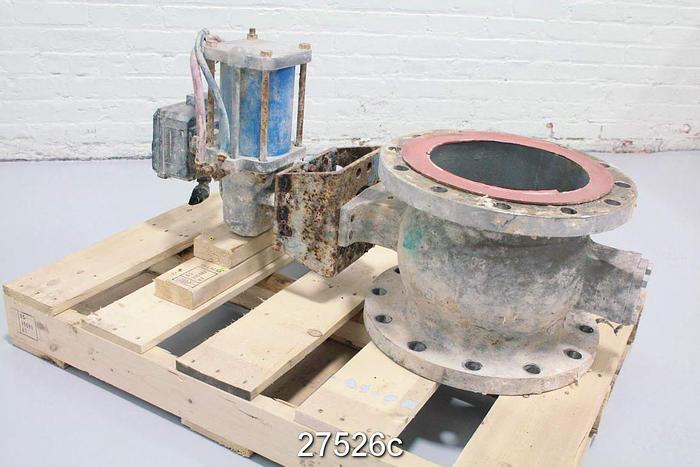 Used Neles Jamesbury R21CB10CCJK Vball Valve, 10", Cg8M Body, 329 Stainless Steel Shaft, Cg8M/Hc Trim, 316/Cel Seat, Actuator, Eletro Pneumatic Positioner Ne724D/J30L, Max Pressure 275 Psi, Max Temperature 482°F. Class 150 #27526