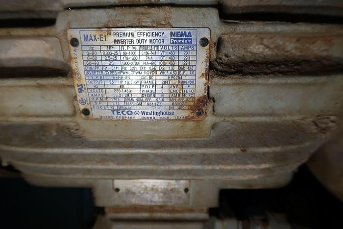 Used TWIN CITY FAN & BLOWER RBW-SW S02 BOOSTER FAN S/S