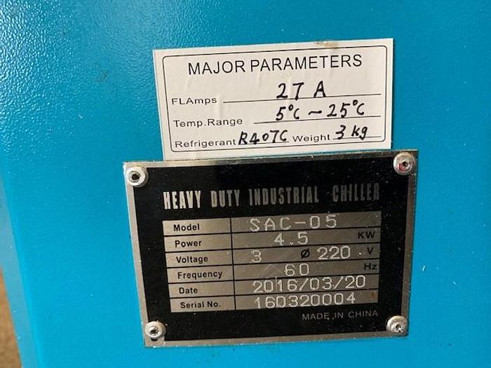 Used Heavy Duty Industrial Chiller Model SAC-05