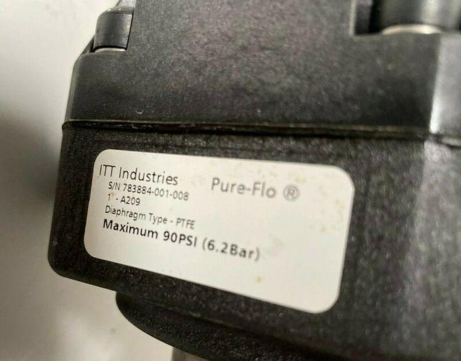 Used 2 ITT Sherotec 90PSI Stainless Steel Valves w/ 2 Position Monitor 3/4" Sanitary