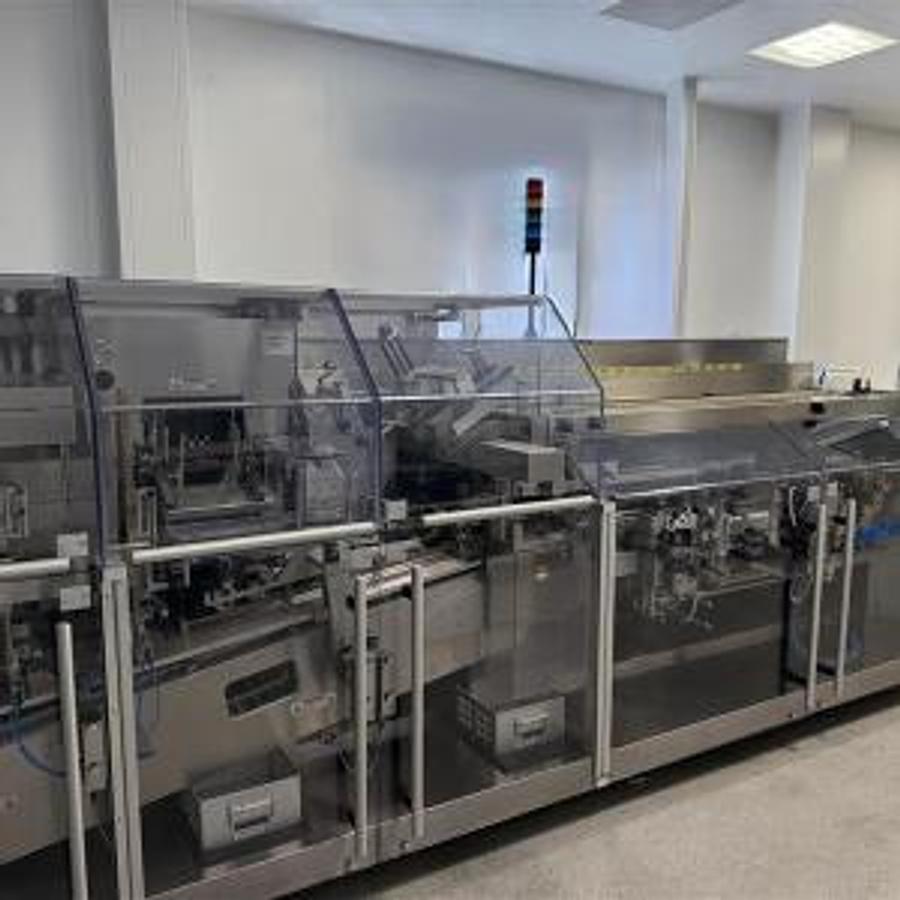 Usado A H Uhlmann BEC300 Linea emblistadora + Estuchadora 